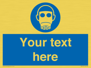 Custom Respirator Required Sign